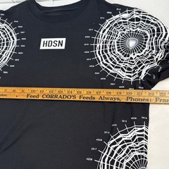 Hudson Outerwear Radar Graphic Print L/S T-Shirt Black Men’s Size XL Streetwear