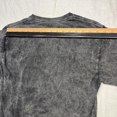 Football Receivers Shirt Mens Small Black Acid Wash Graphic Tee Crewneck Gildan
