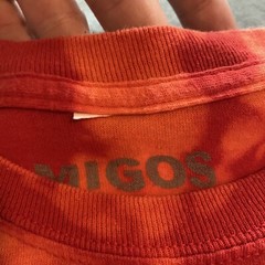 The Migos T Shirt Adult Medium Red Bleach Acid Wash Rap Hip Hop Music Quavo
