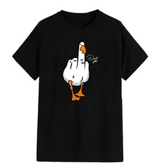 Unisex T-shirt – Duck You TEXT – Original Funny Novelty Summer Couple Student