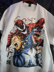 SPIDERMAN VENOM CARNAGE UNLED ON SHAKA HEAVYWEIGHT GARMET DYED T SHIRT “MODERN”
