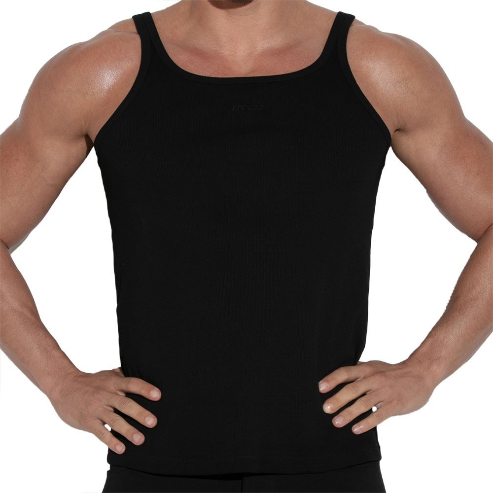 CODE 22 Train Cotton Tank Top 3302 Black