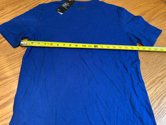 NEW UA Project Rock – Get To Work Blue Brahma Bull Under Armour T-Shirt Small