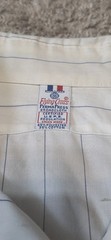 Vtg USPS Postal Service Striped Button Up Long Sleeve Flying Cross Union Made #1