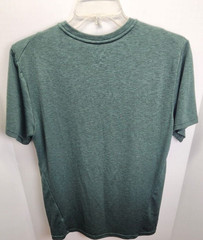 Nike Dri Fit Breathe Tee Shirt Mens Medium Green Swoosh Graphic Gym Training