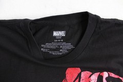 Mens L Large Spiderman Mad Engine Y2K Metallic Red Paint Foil Shirt Mad Engine