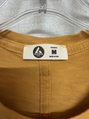 AMERICAN GIANT Mustard Gold Supima Cotton Short Sleeve Tee Shirt Sz M