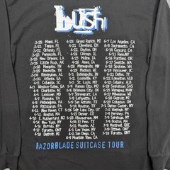 Vintage Bush Razorblade Suitcase Tour Band Tee Black Long Sleeve Size M
