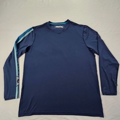 Gerry Blue Long Sleeve Polyester Spandex Performance T-Shirt Men’s 2XL