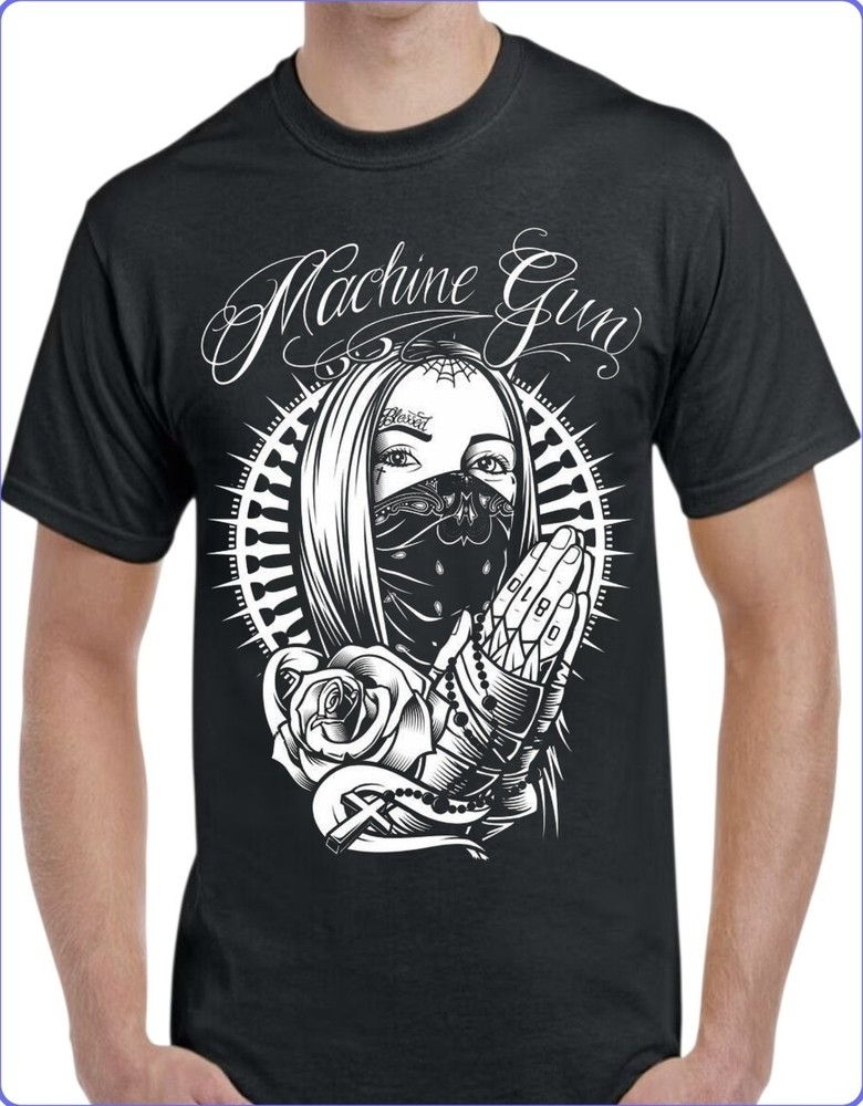 Tattoo Graphic Black Men’s T-Shirt Small To 3X-Large Style #6