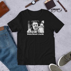 WOLFMAN JACK Artwork Graphic Tee Shirt Unisex t-shirt