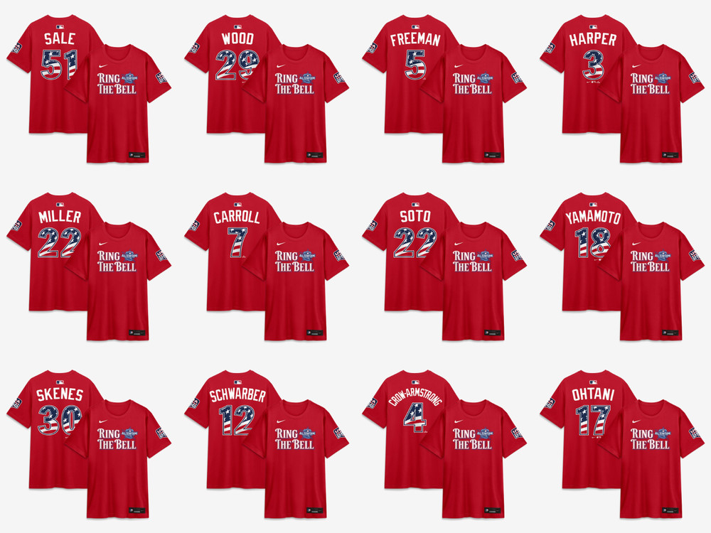 2026 All-Star Game Men’s National League Red Name & Number T-Shirt, Tee Reprint