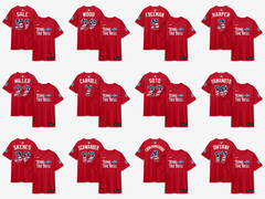 2026 All-Star Game Men’s National League Red Name & Number T-Shirt, Tee Reprint