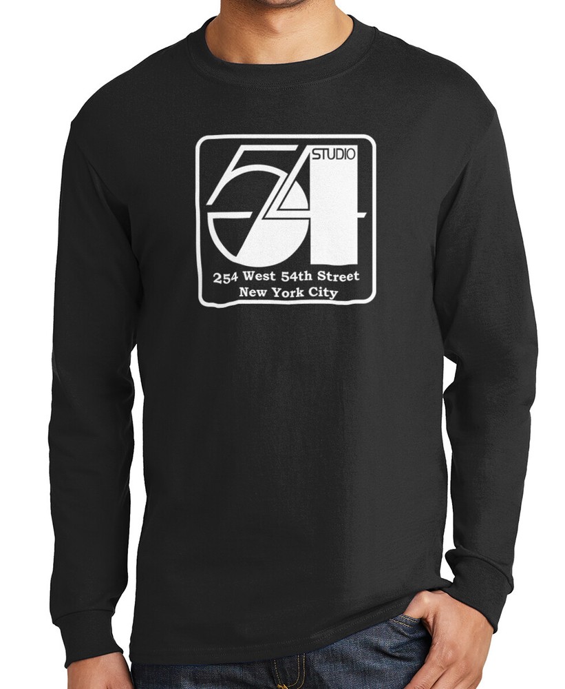 Studio 54 Long Sleeve T-Shirt 70s New York Disco Nightclub on S-3XL Cotton Tee