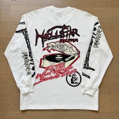 Hell Studios star Records Crewneck INS same Style Mens Long Sleeve T-shirt