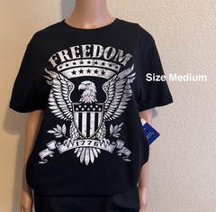 Way to Celebrate Men’s or Unisex 4th of July USA Freedom Eagle Graphic Tee,Med