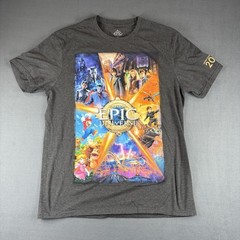 2025 Epic Universe Grand Opening Day T-Shirt Gray Size Large Free Shipping #62