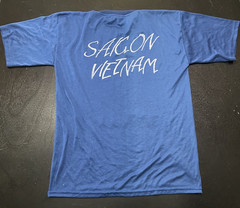 VTG Saigon Vietnam Tourism T-Shirt, Blue, Size: XXL (Fits Smaller)