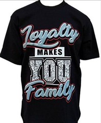 MENS SHOP PRIVATE LABEL Loyalty Makes You Family Mens Heavyweight T-Shirt Printe