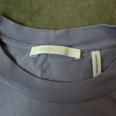 Helmut Lang 3D Logo Graphic T-Shirt Lavender Cotton Crew Neck Men’s Small