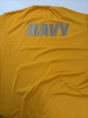 Undershirt Navy Physical Fitness Uniform T-shirt Short Sleeve Size Medium