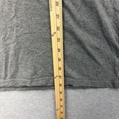 Oakley Shirt Mens Large Gray Henley Short Sleeve Logo Tee Casual Adult