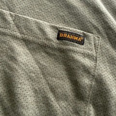 Brahma Mens Long Sleeve Pocket T-Shirt Green Medium Outdoor Utility Work Hiking