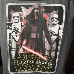 Wars Kylo Ren Shirt Mens L Gray Fifth Sun The Force Awakens Stormtroopers Tee