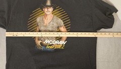 Tim McGraw Tour 2022 Concert T-Shirt Black Size XL Tour Dates Back
