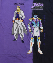 JoJo’s Bizarre Adventure Mens Jotaro & Star Platinum Split Dye Shirt New XL, 2XL
