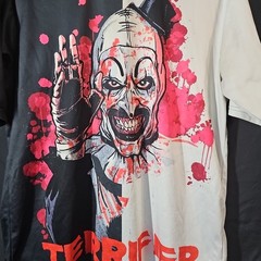 Terrifier 2 Tone Shirt Black/white Size Unknown READ Disc