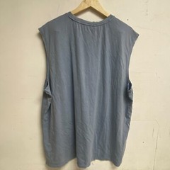 VRST Men’s Essential Relaxed Muscle Tank Round Neck Muted Denim MAX232101 New