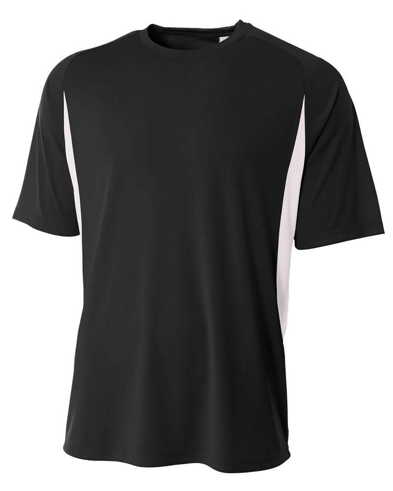 A4 NB3181 Youth Short Sleeve Cooling Performance Color Blocked Tee Top T-Shirt
