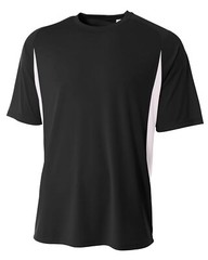 A4 NB3181 Youth Short Sleeve Cooling Performance Color Blocked Tee Top T-Shirt