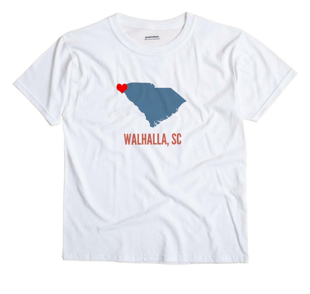 Walhalla South Carolina SC T-Shirt HEART