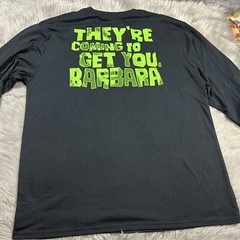 Night Of The Living Dead Coming To Get You Barbara Long Sleeve Black Green XL