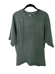 Gymshark Men’s Short Sl Premium Legacy Embroidered Center Logo Tee Shirt Green M