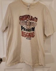 Bella canvas griswold shirt reindeer eggnog 2XL Cream T-shirt