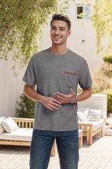 NUOKESASI Mens Casual T-Shirt Long Sleeve Crew Neck Soft Tee Shirts Summer Beach