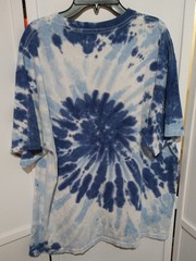 Pre Owned Boyz N The Hood Philco Blue Tie Dye Short Sleeve Top Adult Size 2XL 🟦