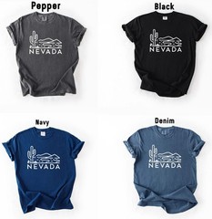 Vintage Nevada State Shirt Travel Gift Nevada Trip Lover Tee
