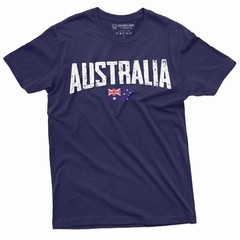 Australia Aussie T-shirt OZ Flag Patriotic nationality Tshirt Mens Tee Shirt