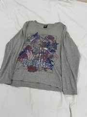 RARE Oversized VINTAGE SK8 STREETWEAR ARCHIVE Embroidered LOGO SKATER LONGSLEEVE