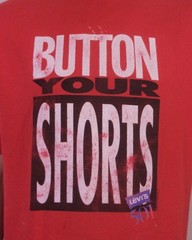 vintage 80s 90s single stitch Levis 501 Button Your Shorts T-Shirt Fly sz XL