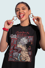 Black Clover Shirt Asta Tshirt Yuno T-Shirt Noelle Top Yami Luck Anime Demon Tee