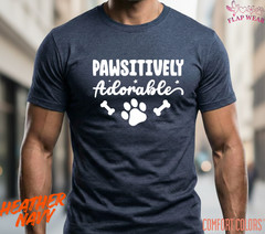 Unisex Pawsitively Adorable Dog Paw Print T-Shirt – Cute Pet Lover Graphic Tee
