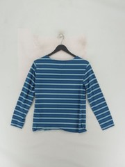SEASALT CORNWALL Men’s T-Shirt S Blue Striped 100% Cotton Basic