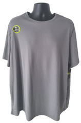ATHLETIC WORKS Mens T-Shirt SIZE 3XL DriWorks Short Sleeve London Gray NEW
