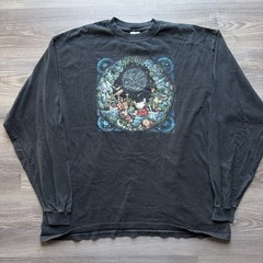 Vintage 1998 Bill Bell Astrology Space Wizard Long Sleeve Shirt Men’s Size 2XL