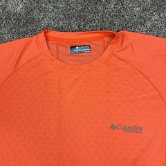 Columbia Mens Titanium Cirque River SS Crew Neck Orange XL Omni Freeze